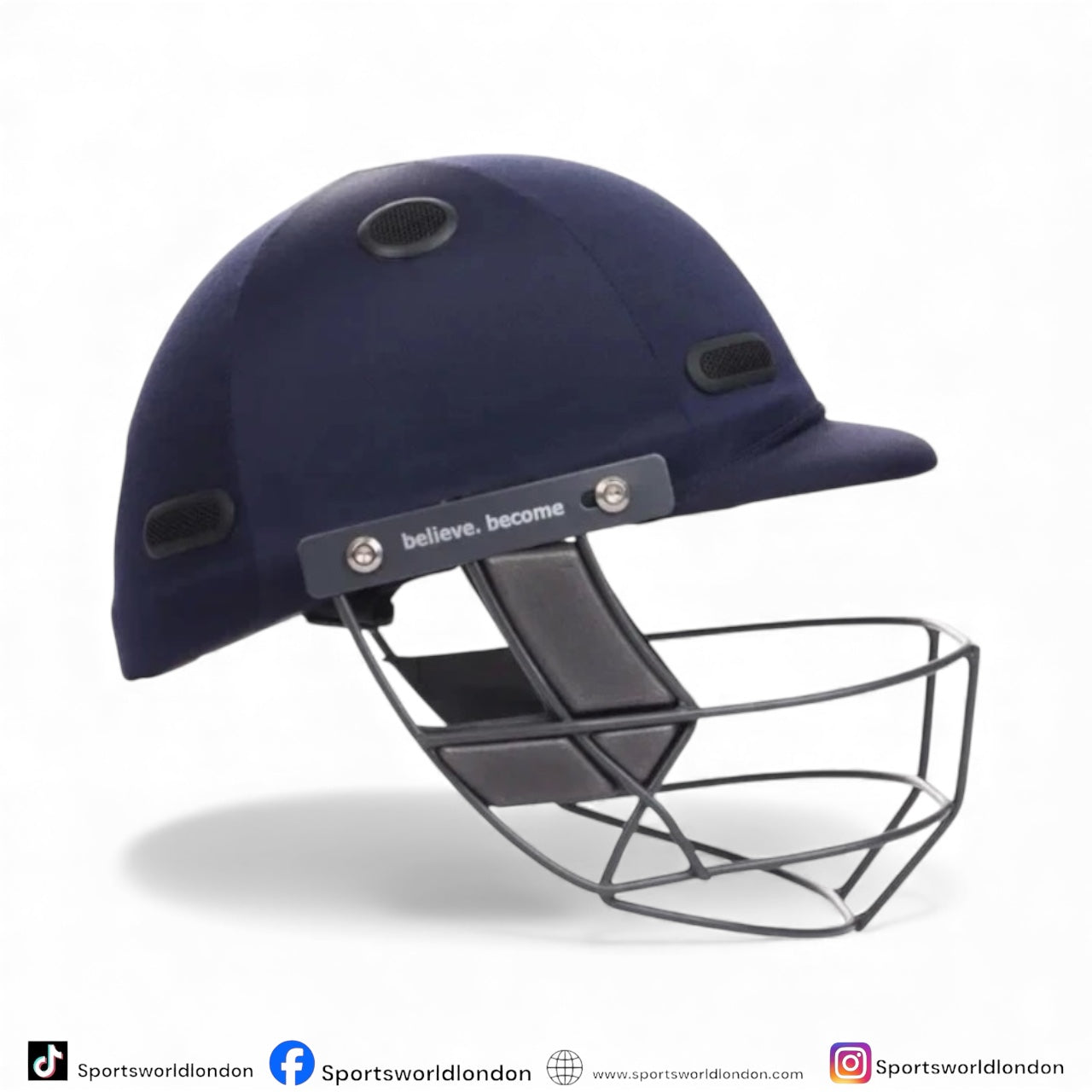 SG Acetech Black Cricket Helmet