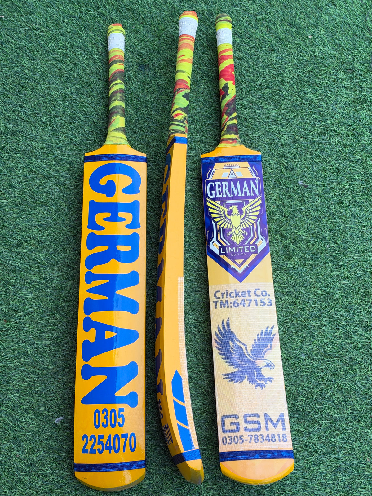 German Special Players Coconut Tape Ball Bats