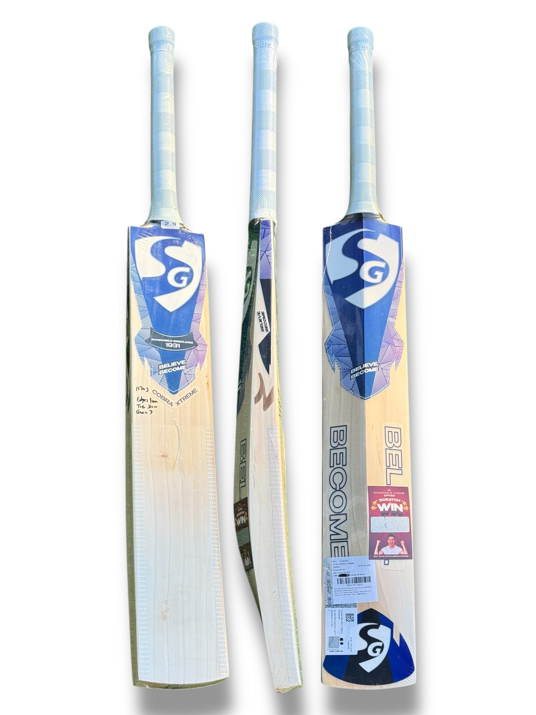 SG Cobra Xtreme English Willow Cricket Bat - 2026