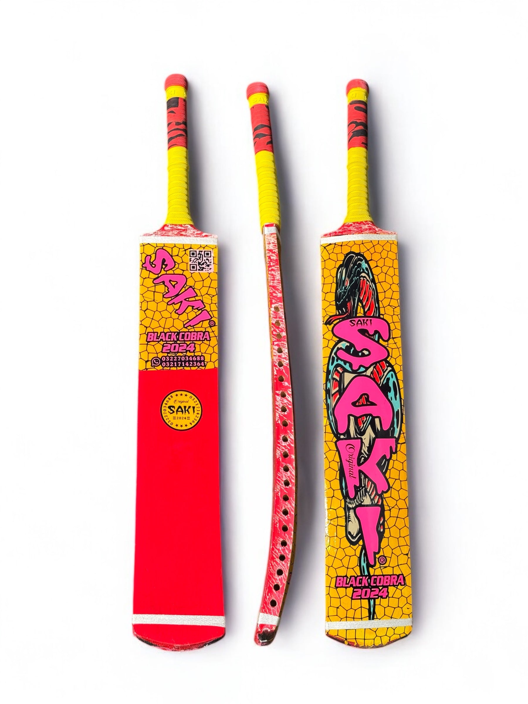 Saki Rawlakot Cricket Bats (BLACK COBRA 🐍)