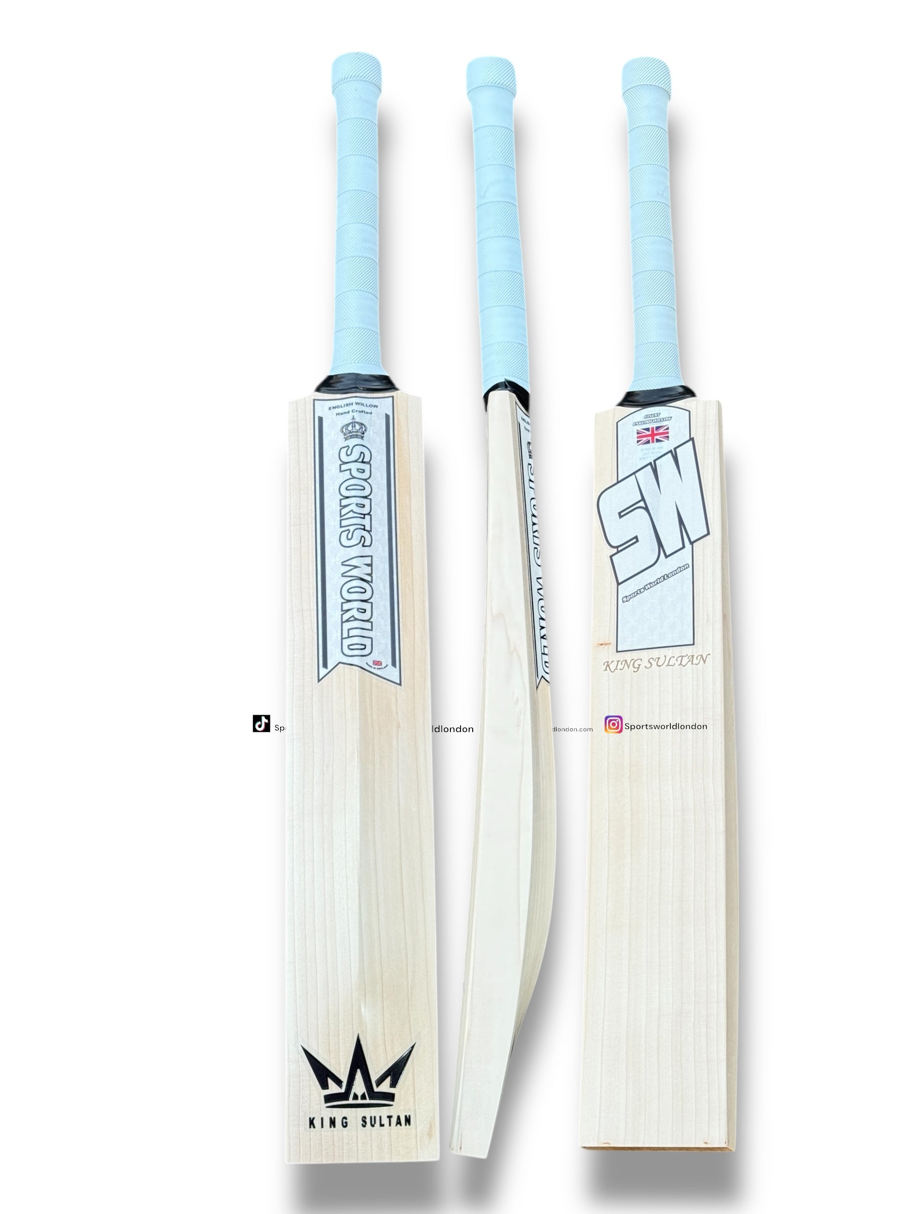 A- SW King Sultan English Willow Cricket Bat - SH