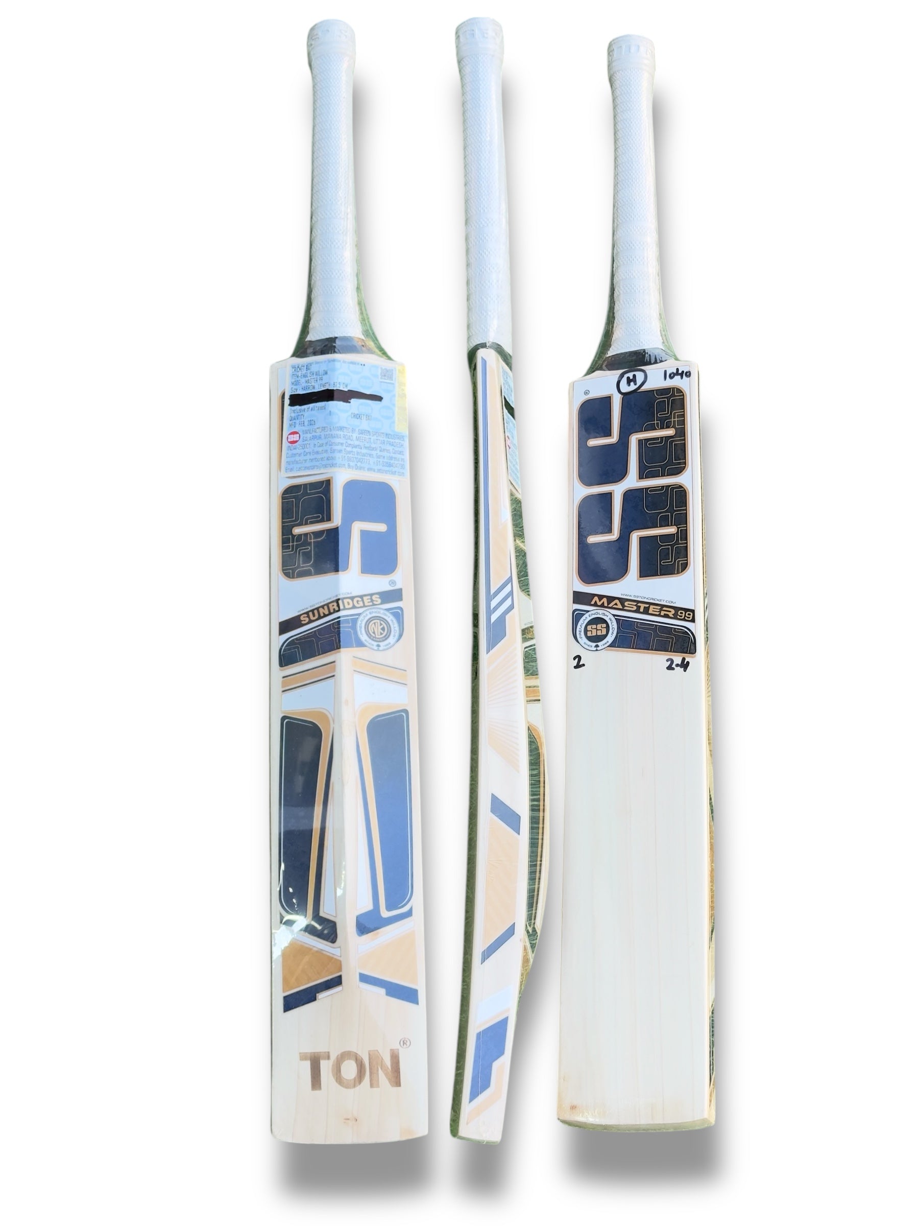 SS Master 99 Harrow Size English Willow Cricket Bat