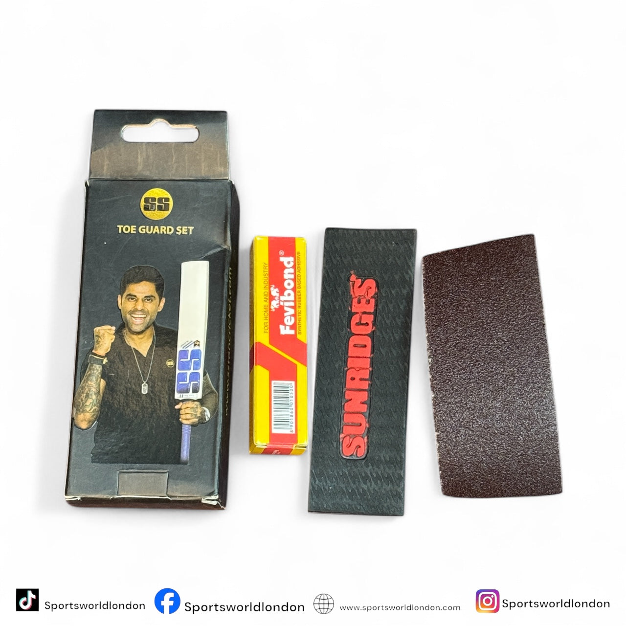 SS Cricket Bat Toe Guard Set