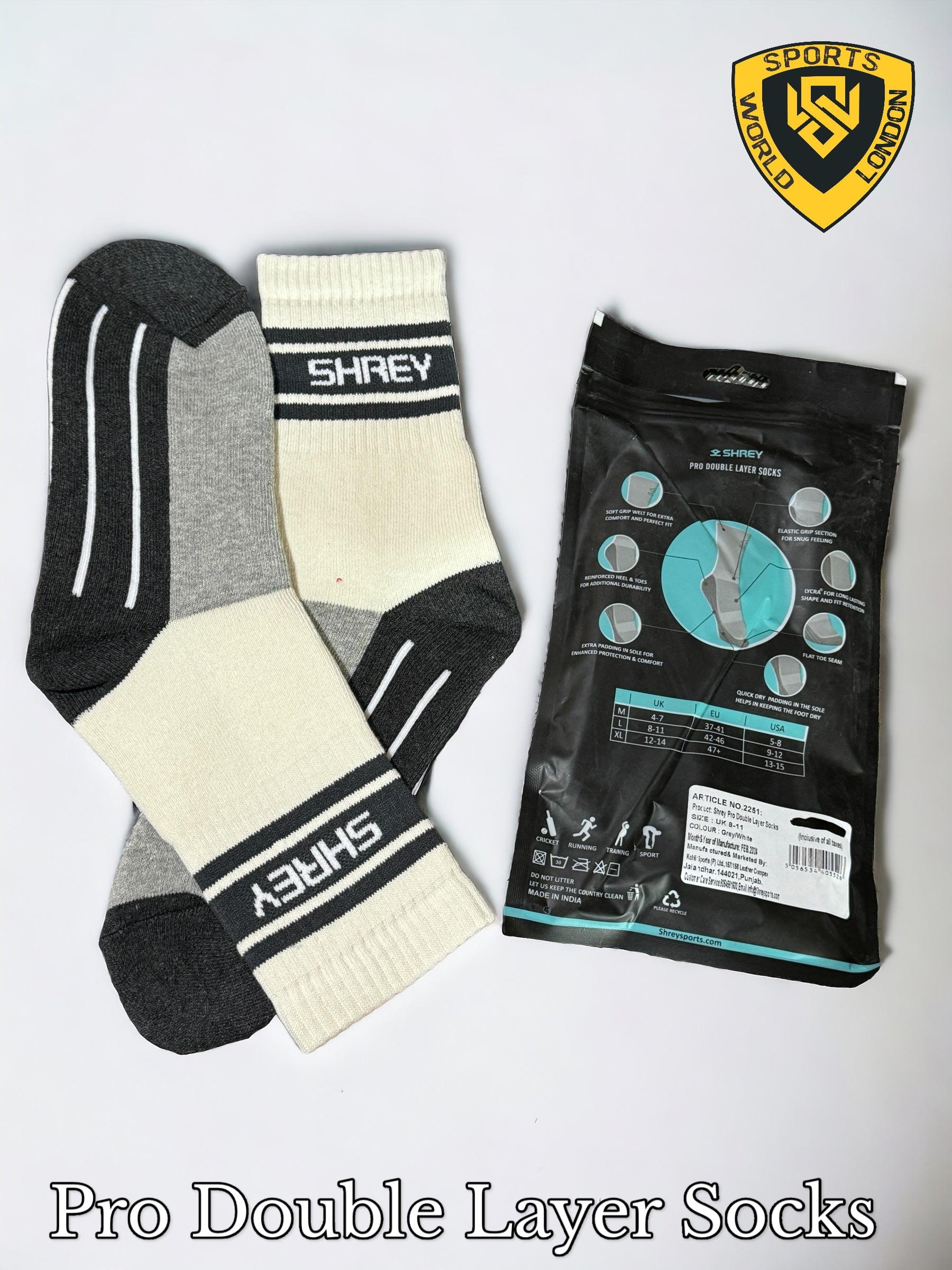 Shrey Premium Grip & Pro Socks