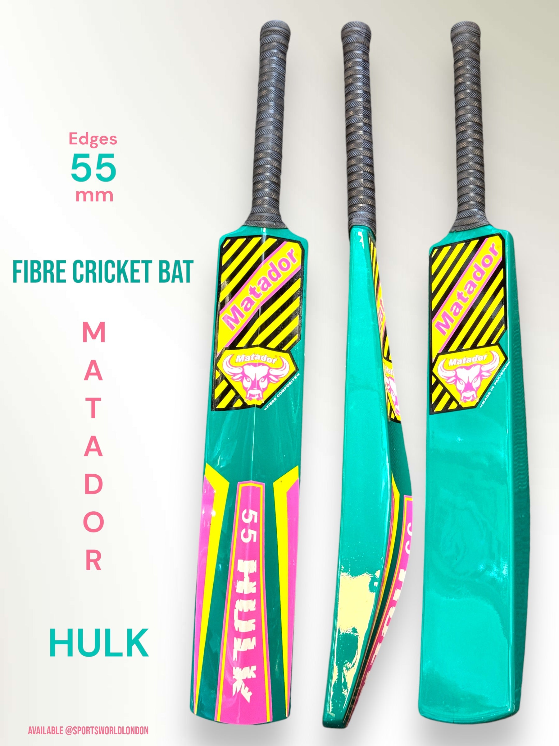 Matador Hulk Fibre Cricket Bats 55mm Edges