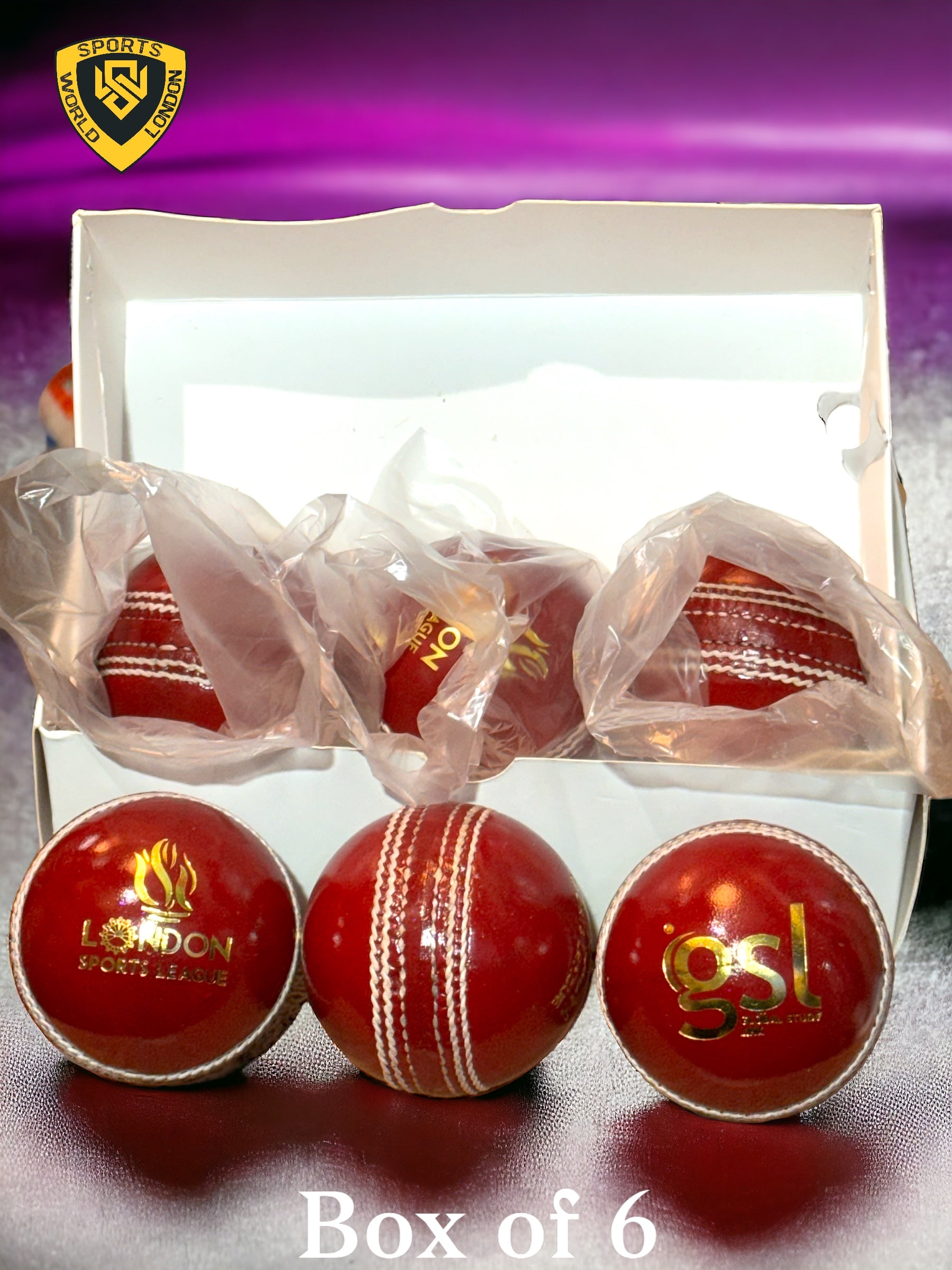 Red Leather Cricket Balls- 156g