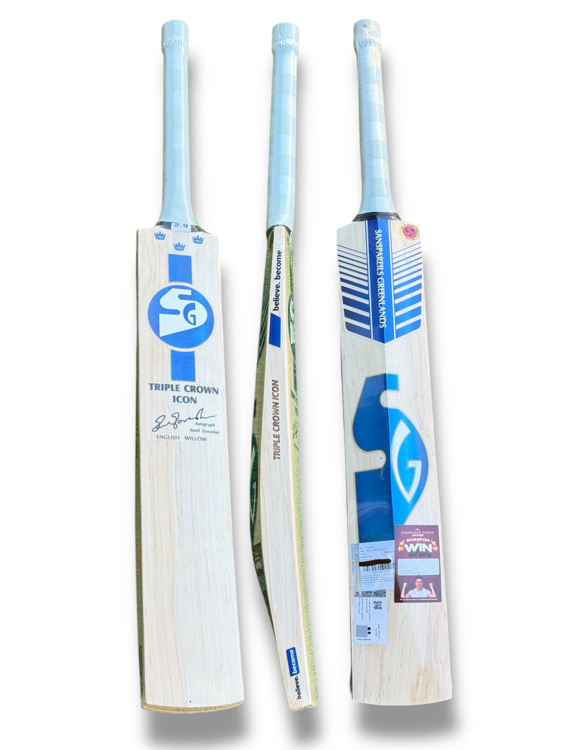 SG Triple Crown Icon English Willow Cricket Bat