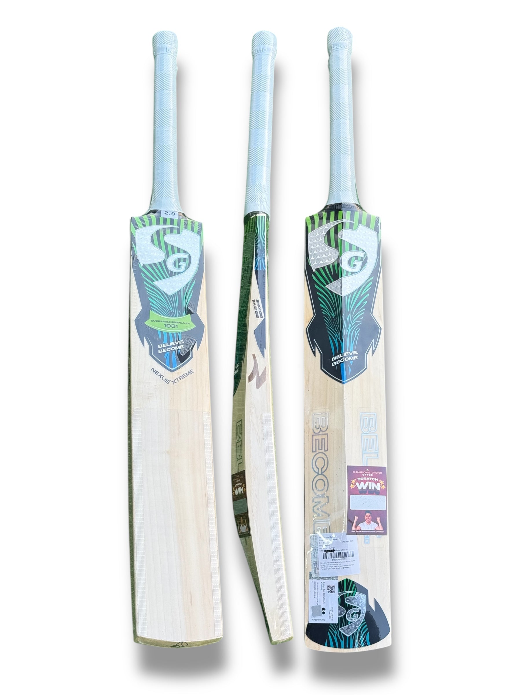 SG Nexus Xtreme English Willow cricket bat