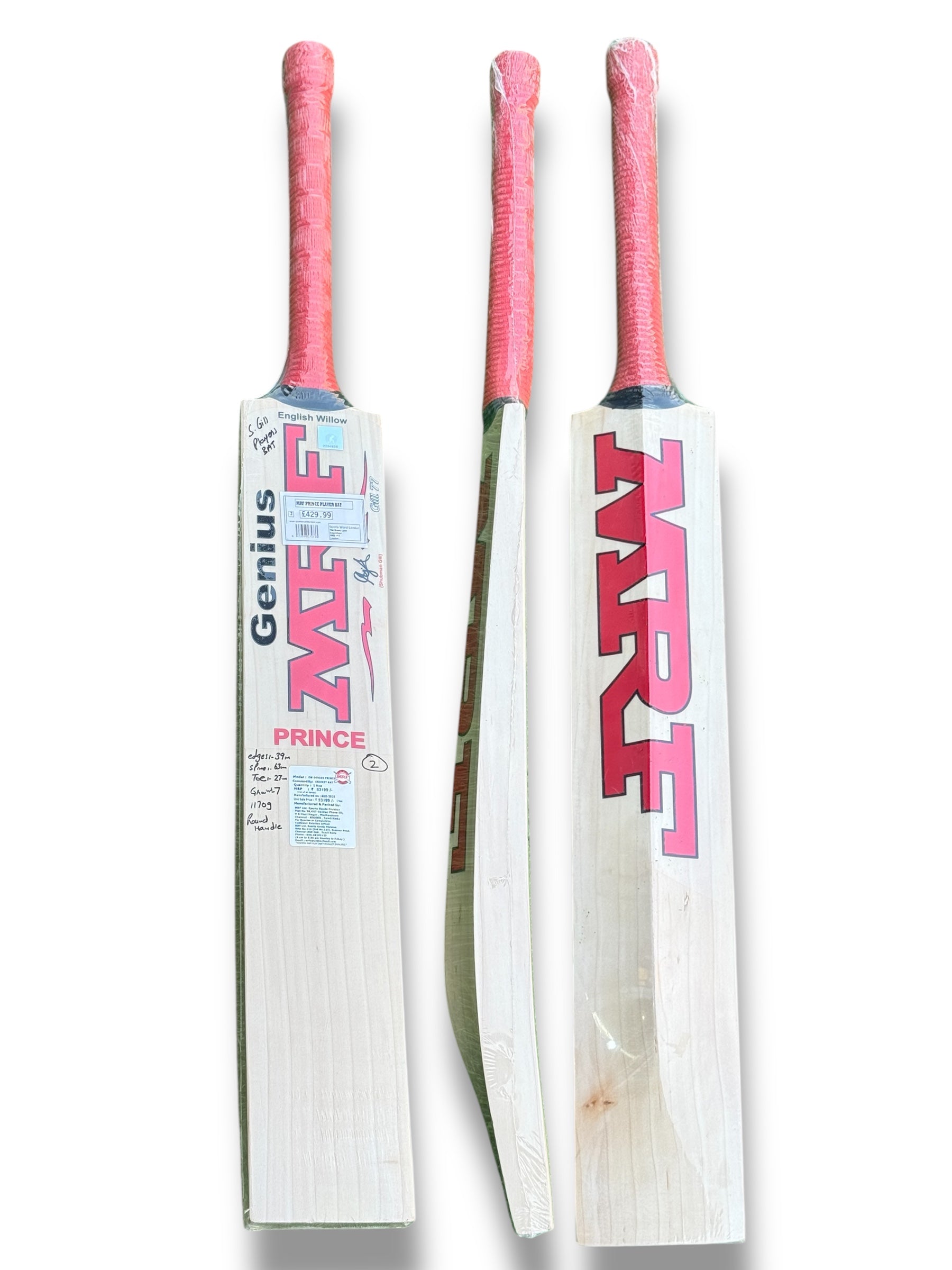 MRF Prince Players Cricket Bat