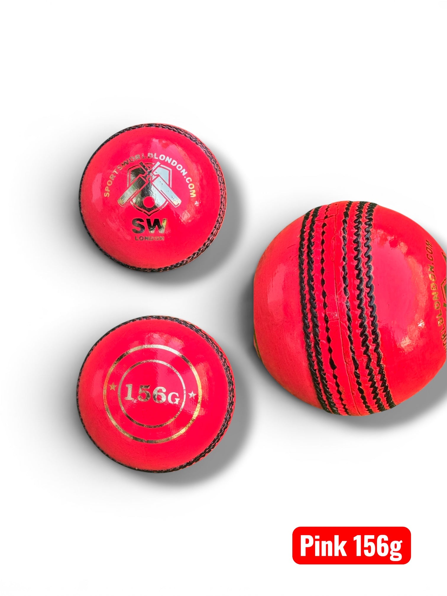 SW Pink Elite 156g Leather Cricket Ball