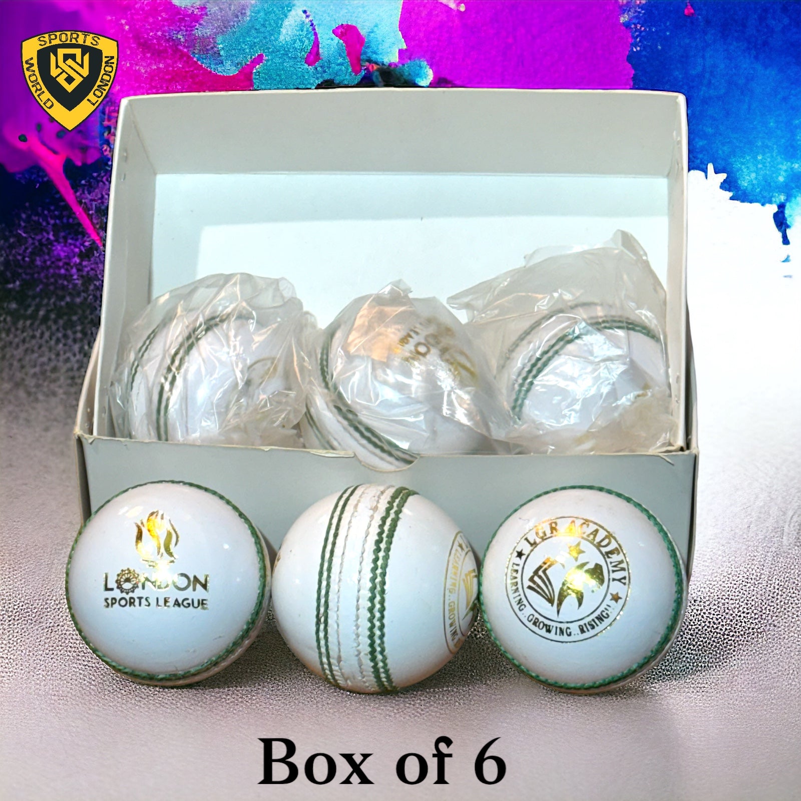 White Leather Cricket Balls- 156g/ 135g