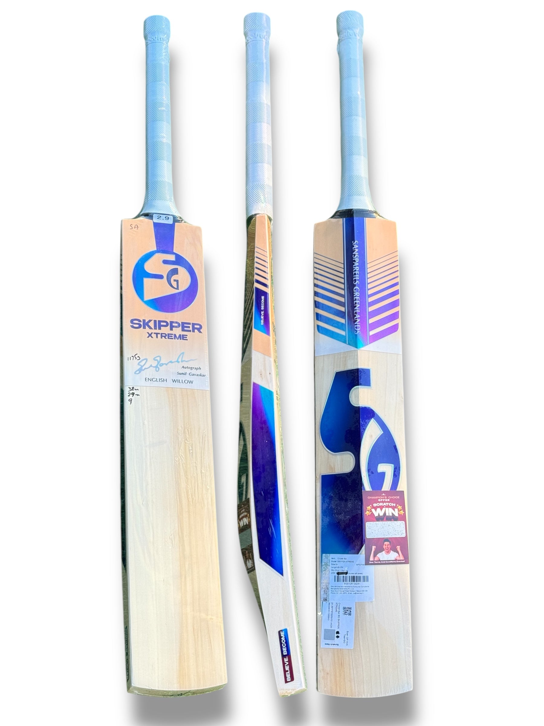SG Skipper Xtreme English Willow Cricket Bat