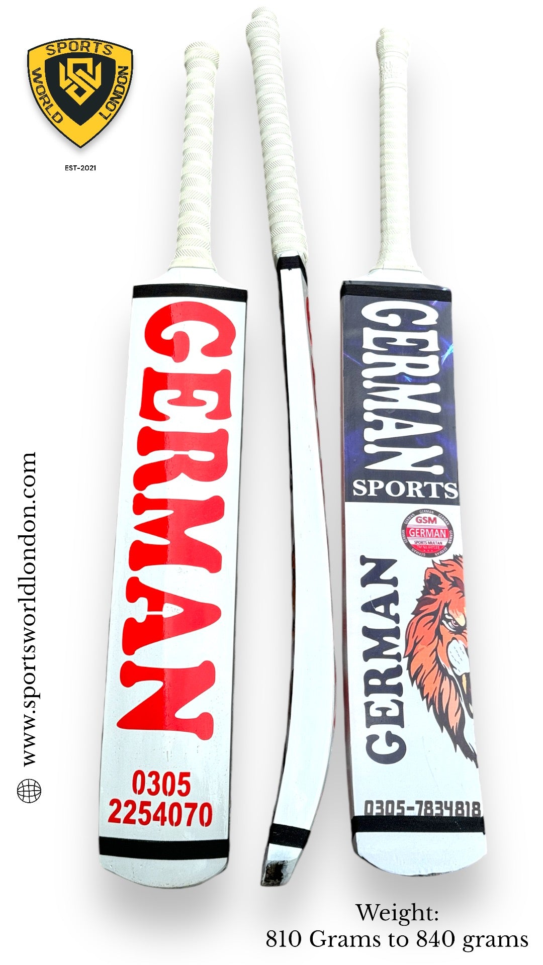 German Tape Ball Players Coconut Cricket Bat