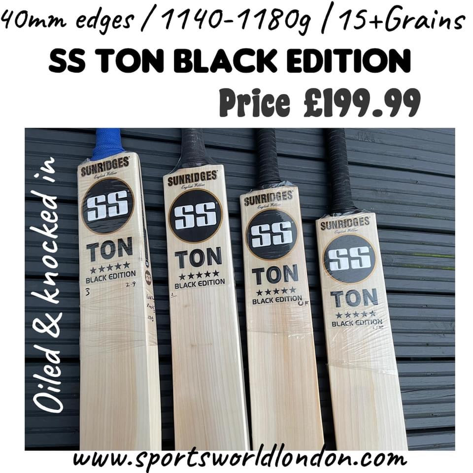 SS Black Edition Cricket Bat-SH