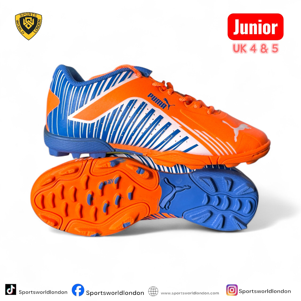 Puma Rubber Stud  Cricket Shoes Junior