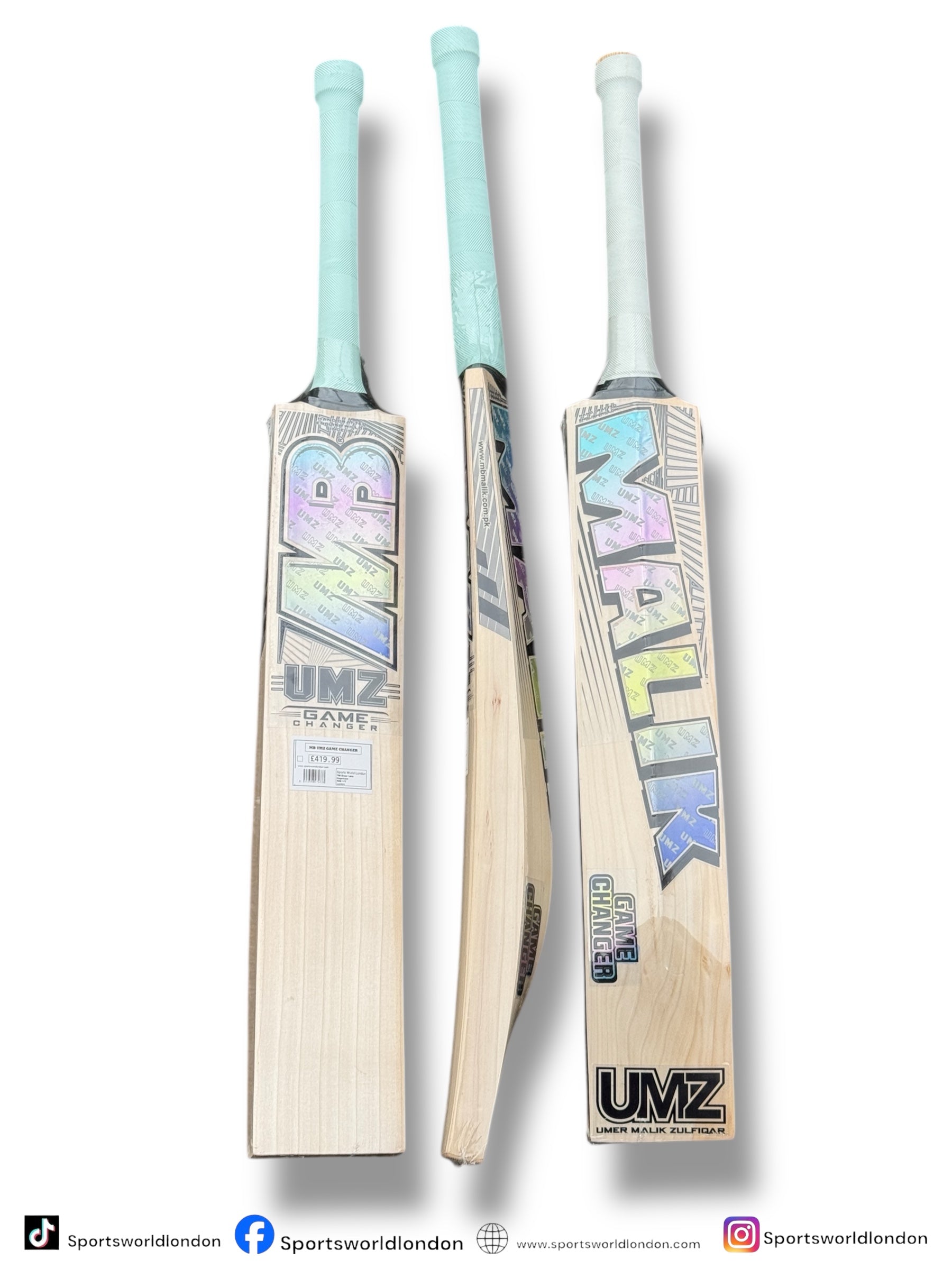 MB UMZ Game Changer English Willow Cricket Bat