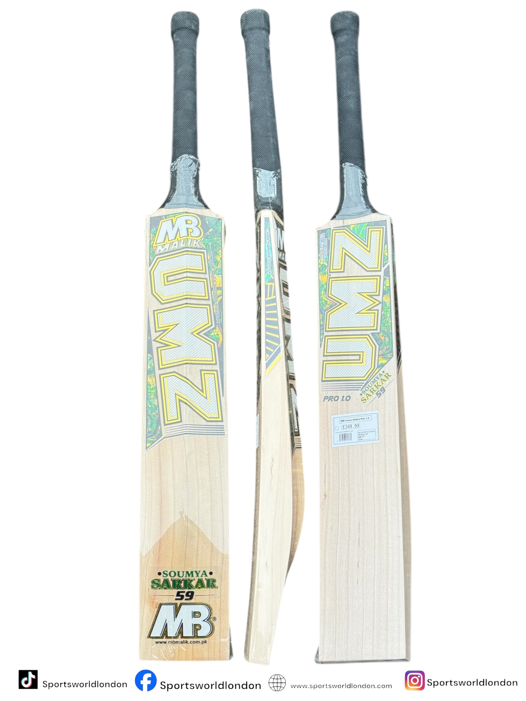 MB UMZ Soumya Sarkar Pro 1.0 English Willow Cricket Bat