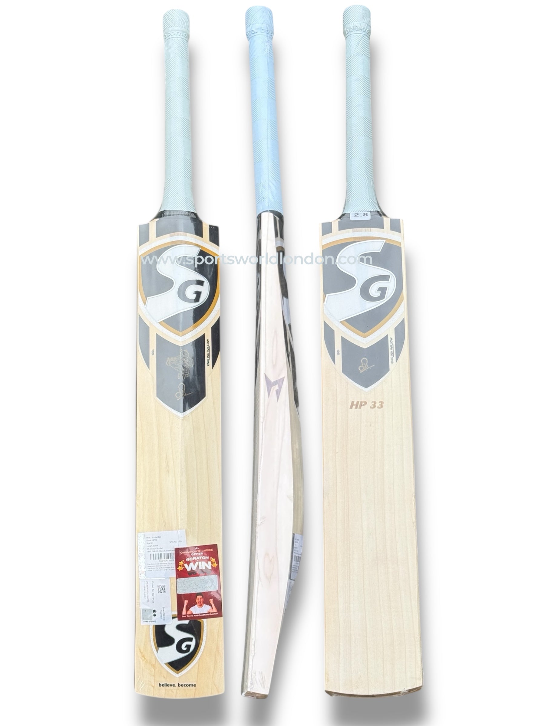 SG HP 33 Players English Willow Cricket Bat
