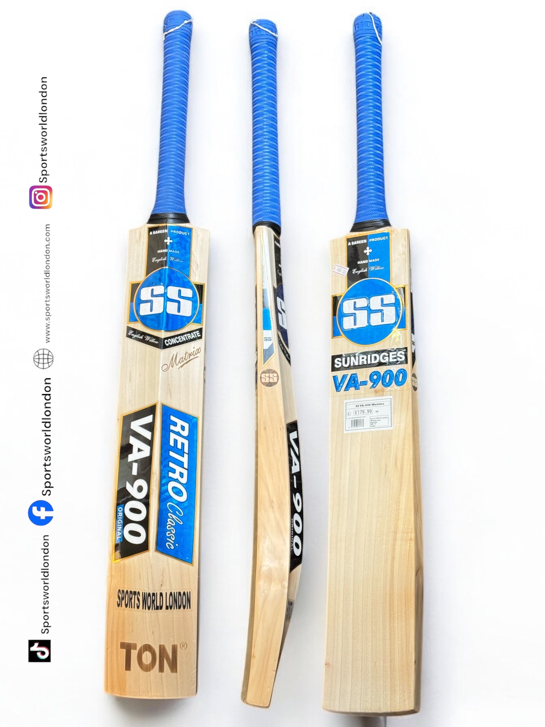 VA-900 (RETRO Matrix) Cricket Bat - SH