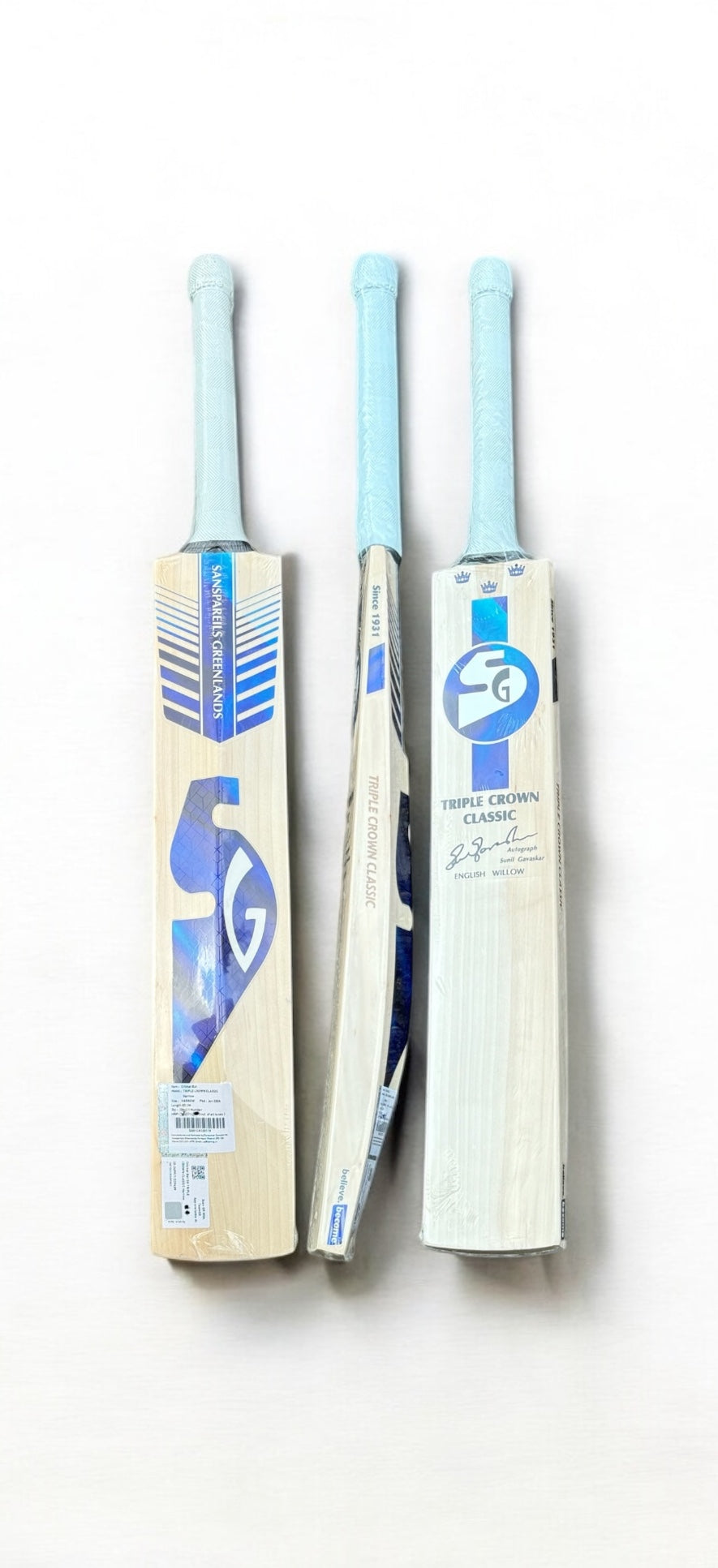 SG TRIPLE CROWN CLASSIC HARROW SIZE BAT | PLAYERS WILLOW