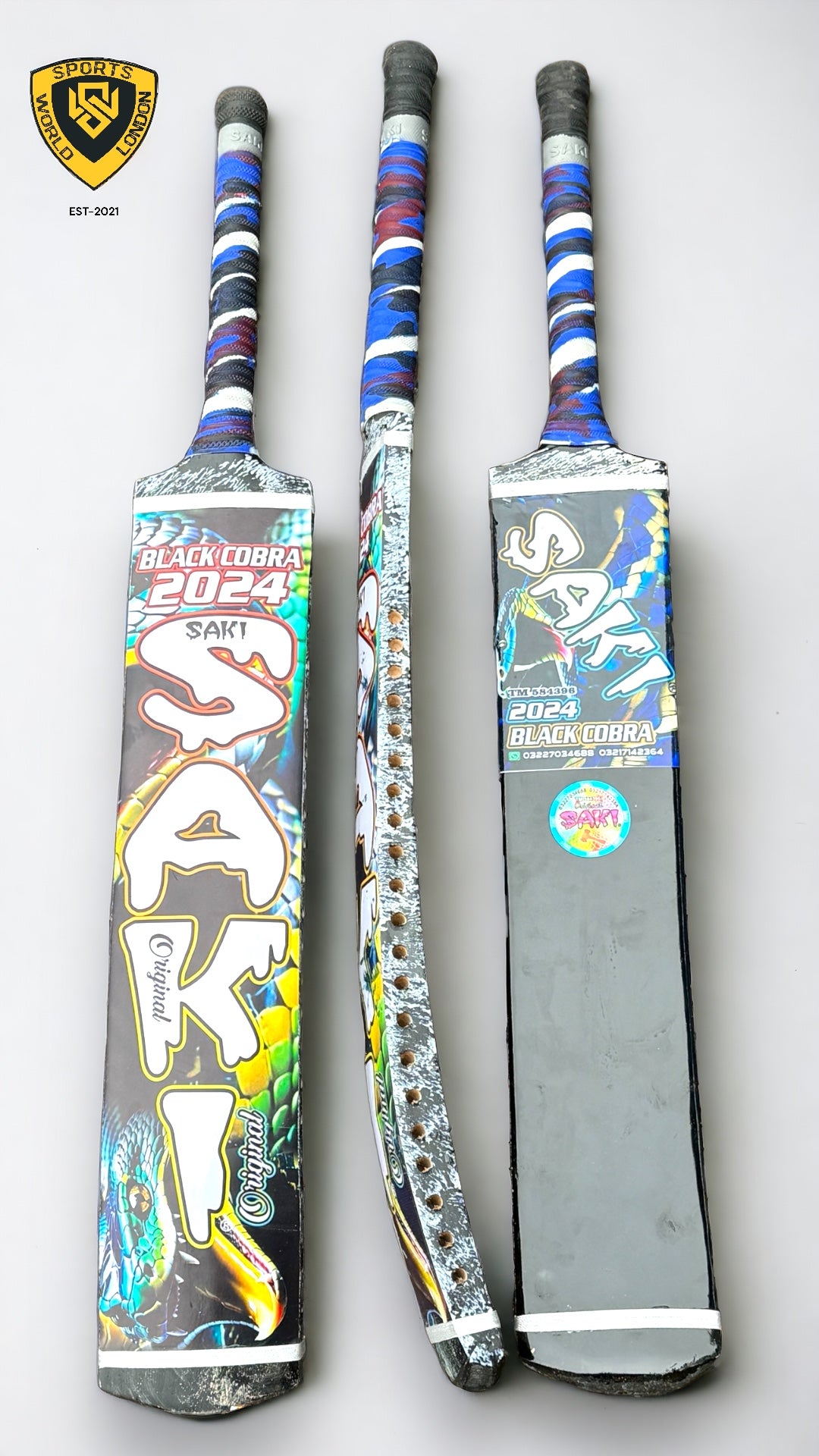 S A K I Cricket bat- Black Cobra