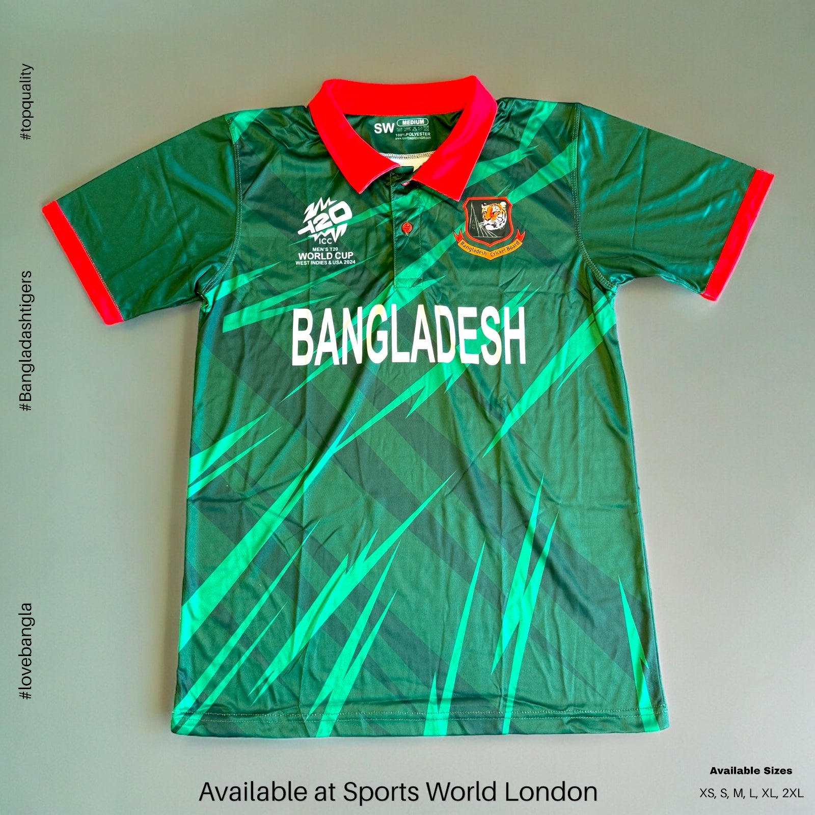 Bangladesh Cricket t20 World Cup A+ Replica Jersey